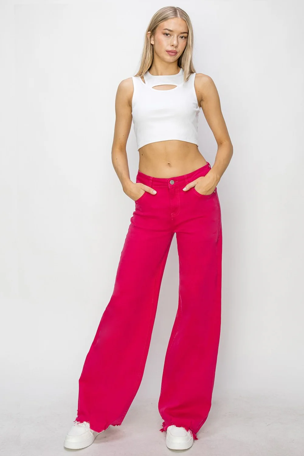 High Rise Wide Leg Jeans