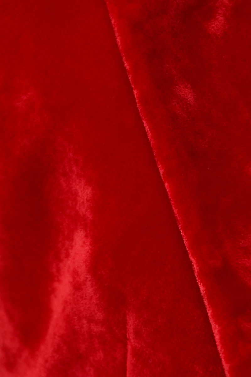 Men's Red Velvet Double-Breasted Blazer