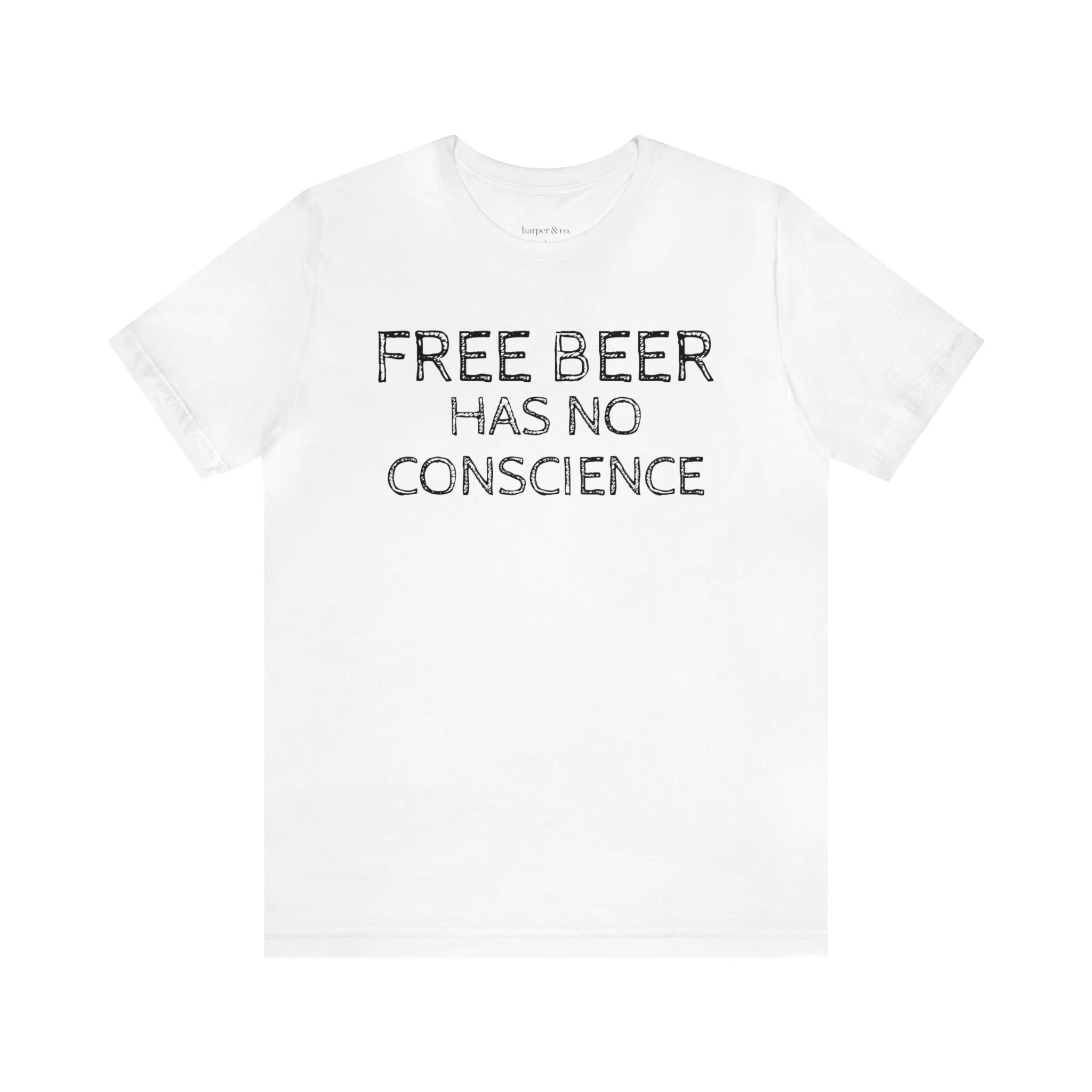 Free Beer Unisex Jersey Short Sleeve Tee