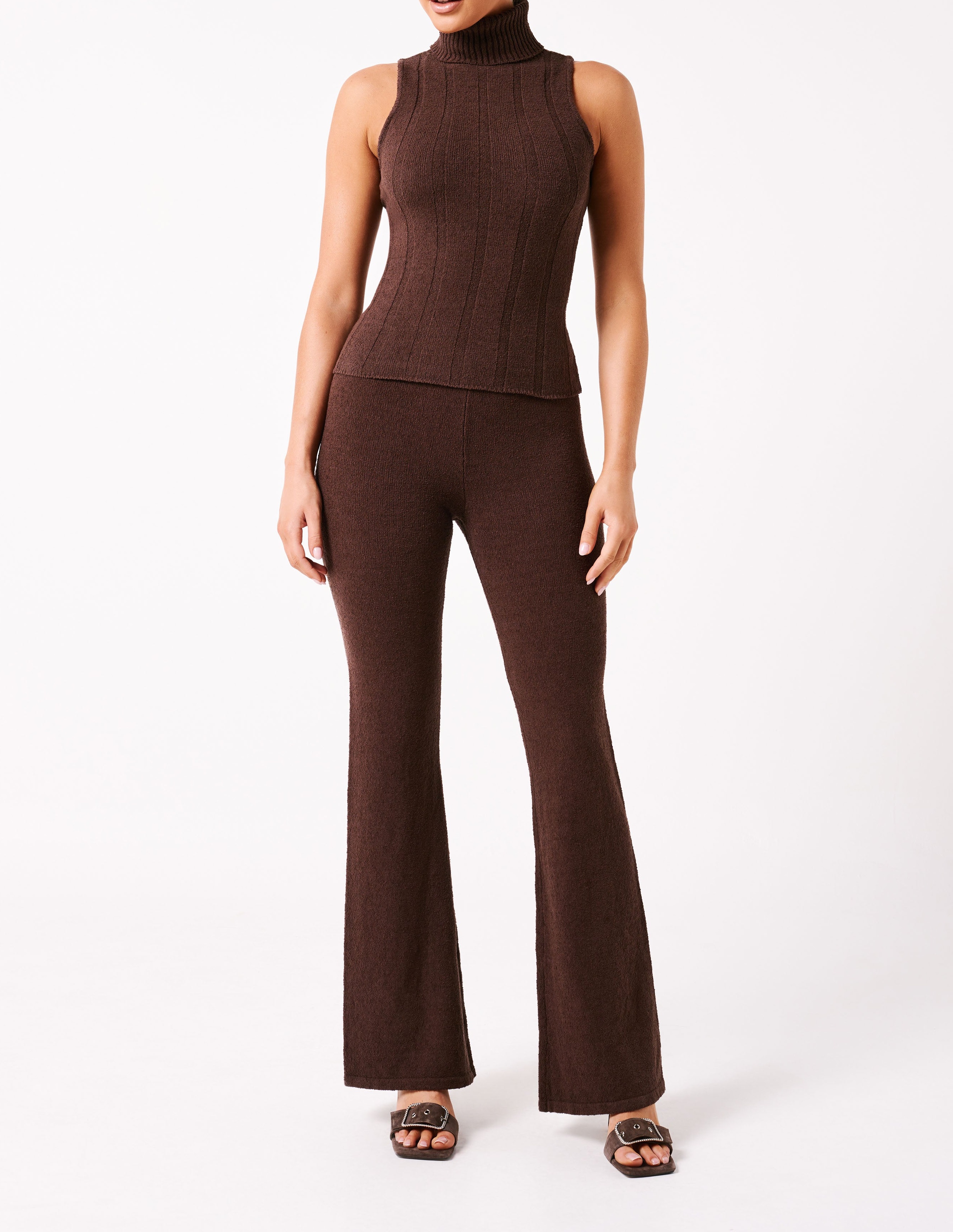 Chocolate Knit Pants