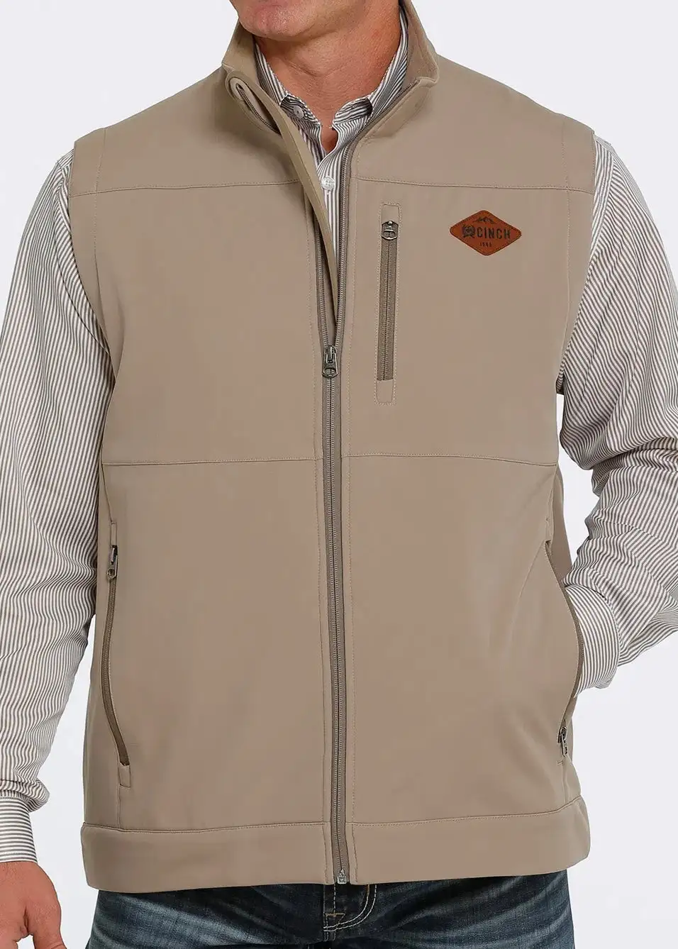 Cinch Men’s Khaki Concealed Carry Vest
