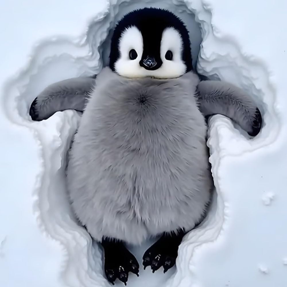 Realistic Plush Penguin
