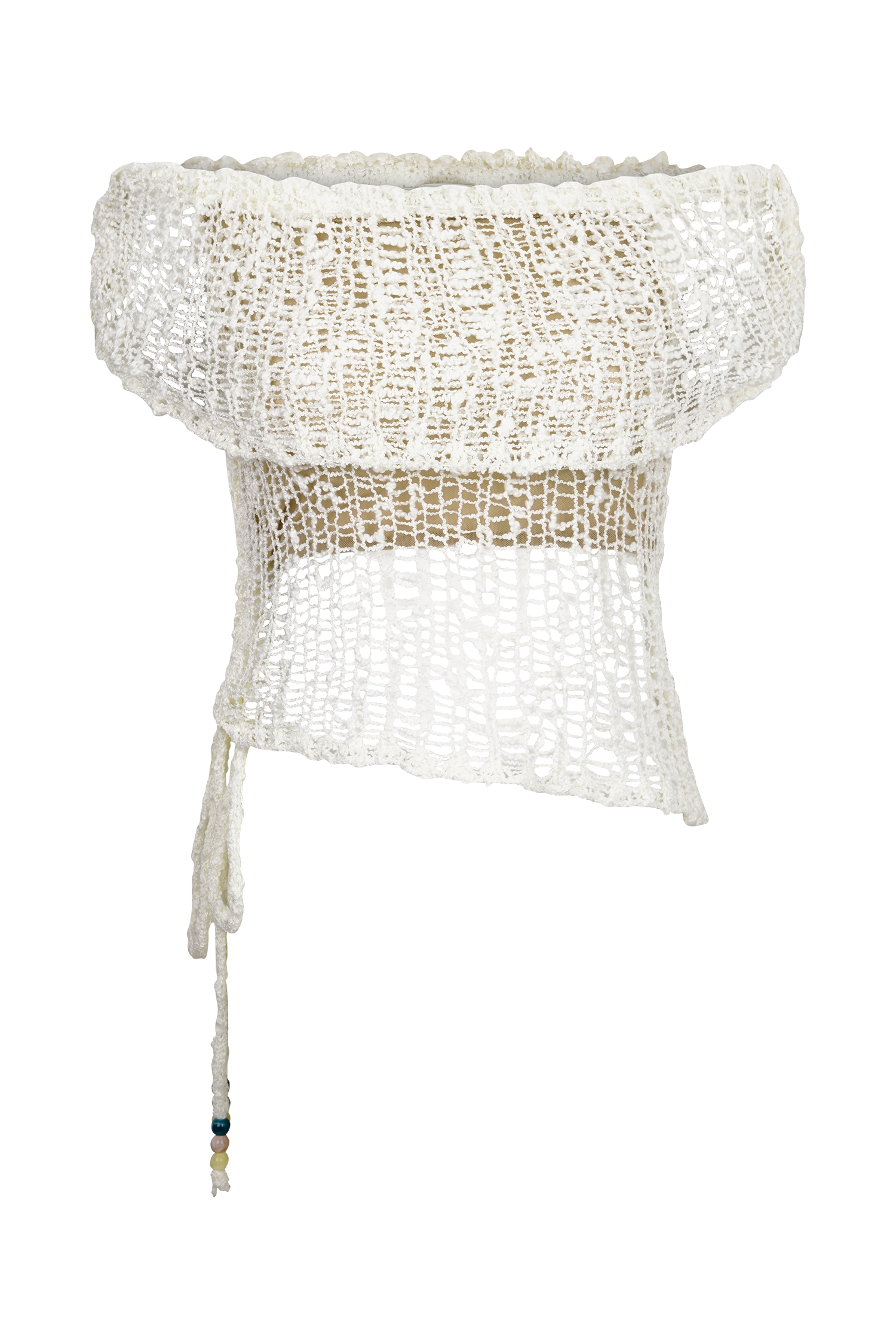 Ivory Off Shoulder Knit Top