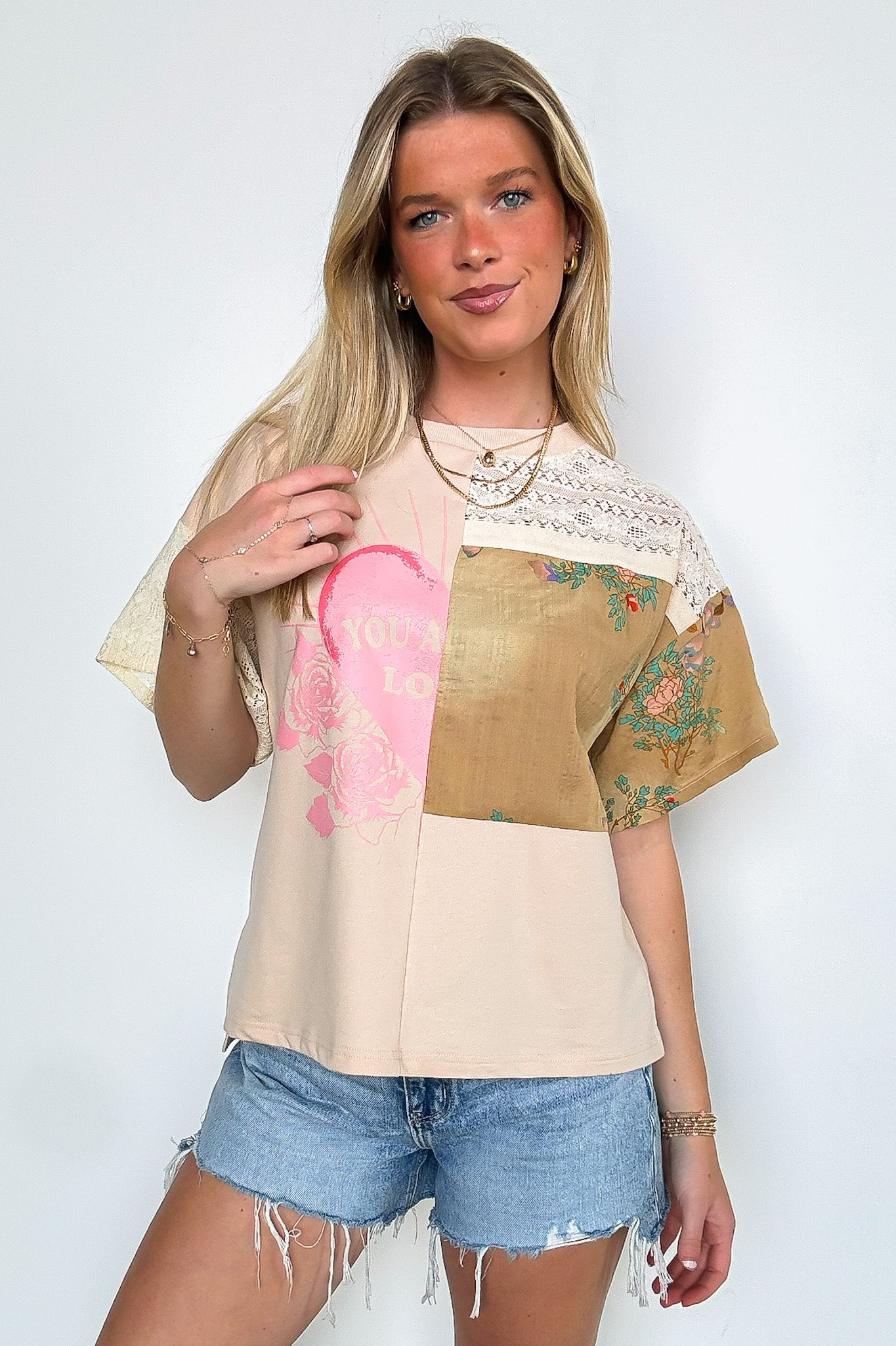 Patchwork Graphic Tee