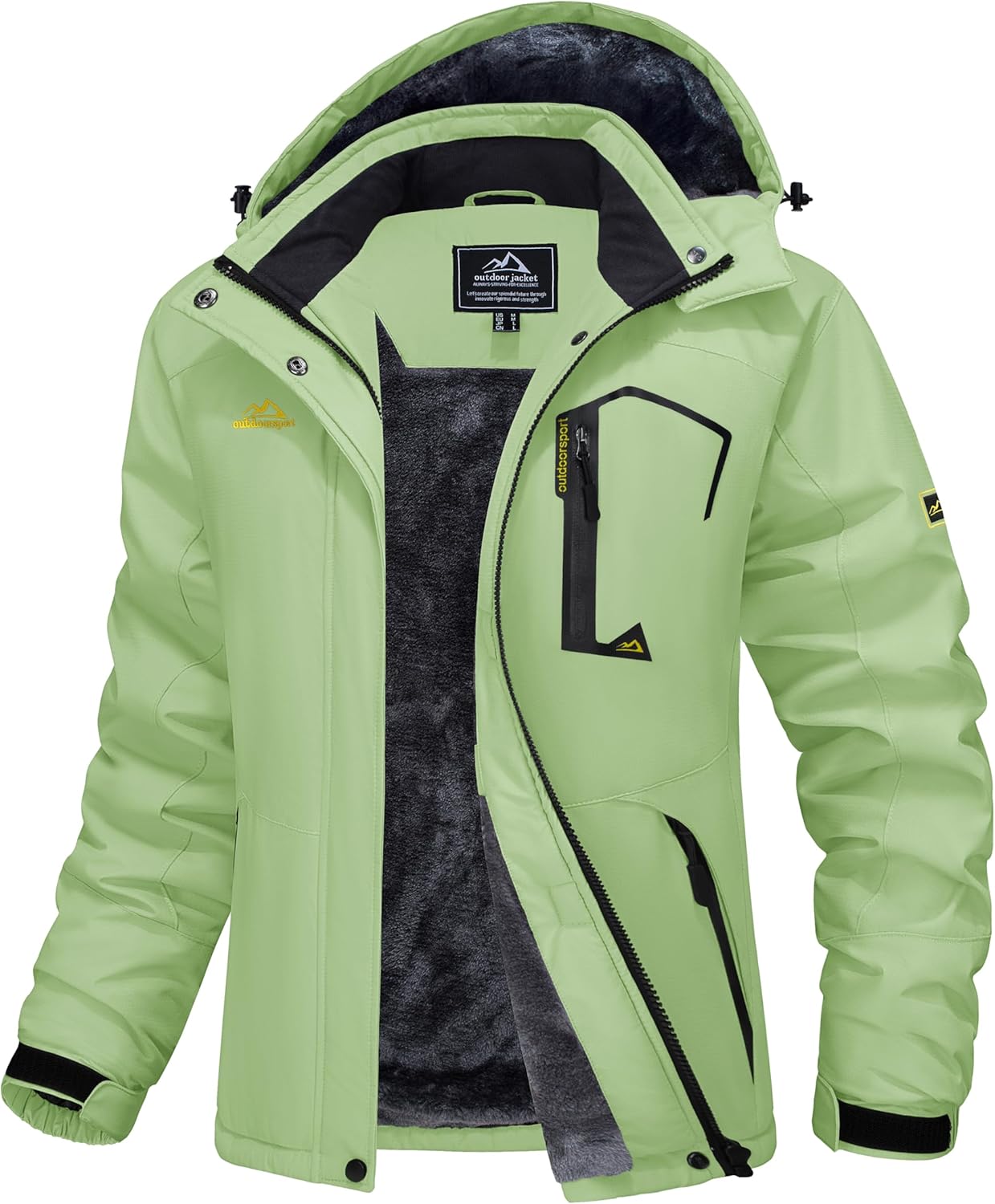 Ski Jacket Waterproof Insulated Snow Coat with Hood