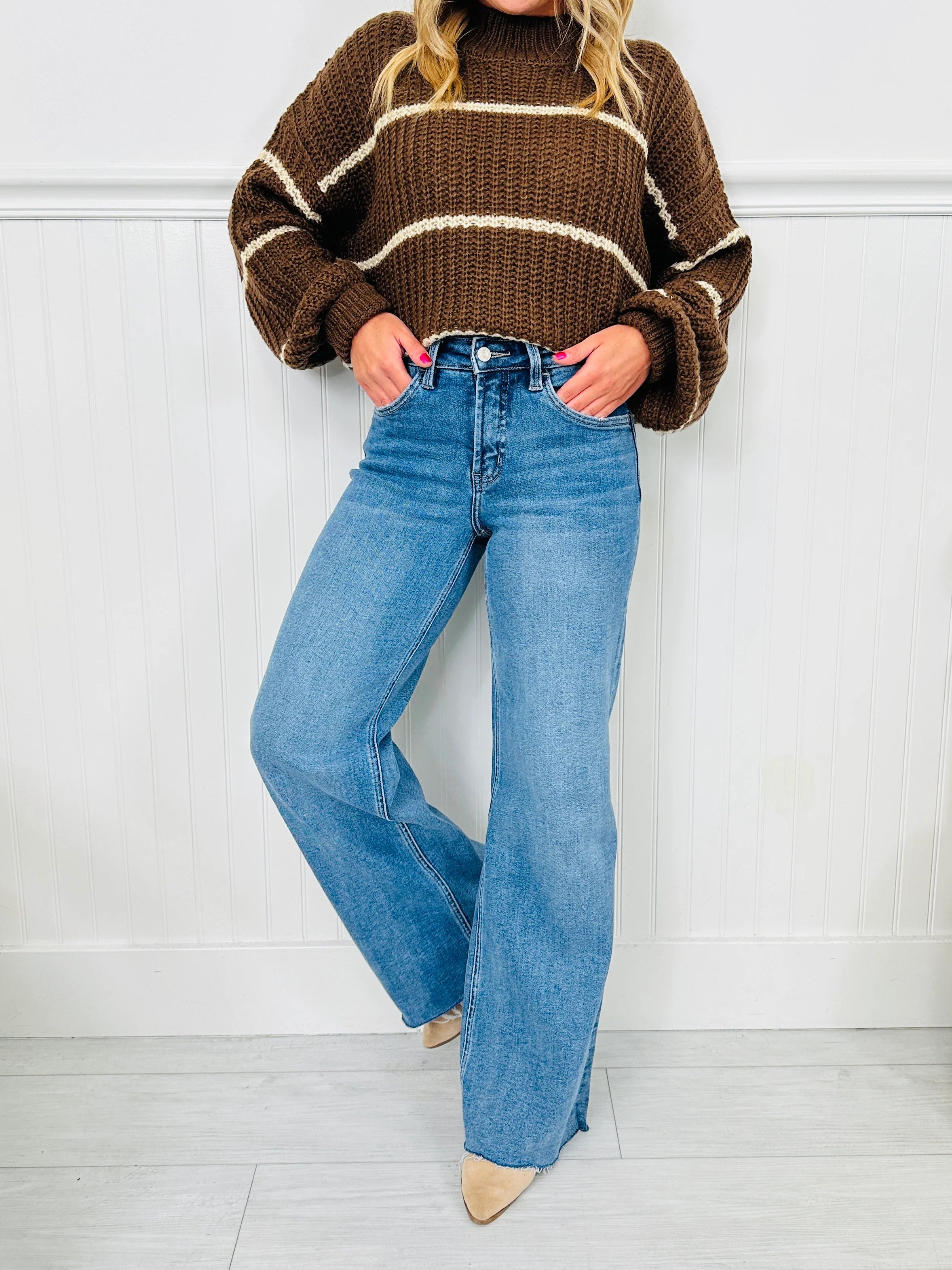 Planning Ahead Tummy Control Wide Leg Jeans