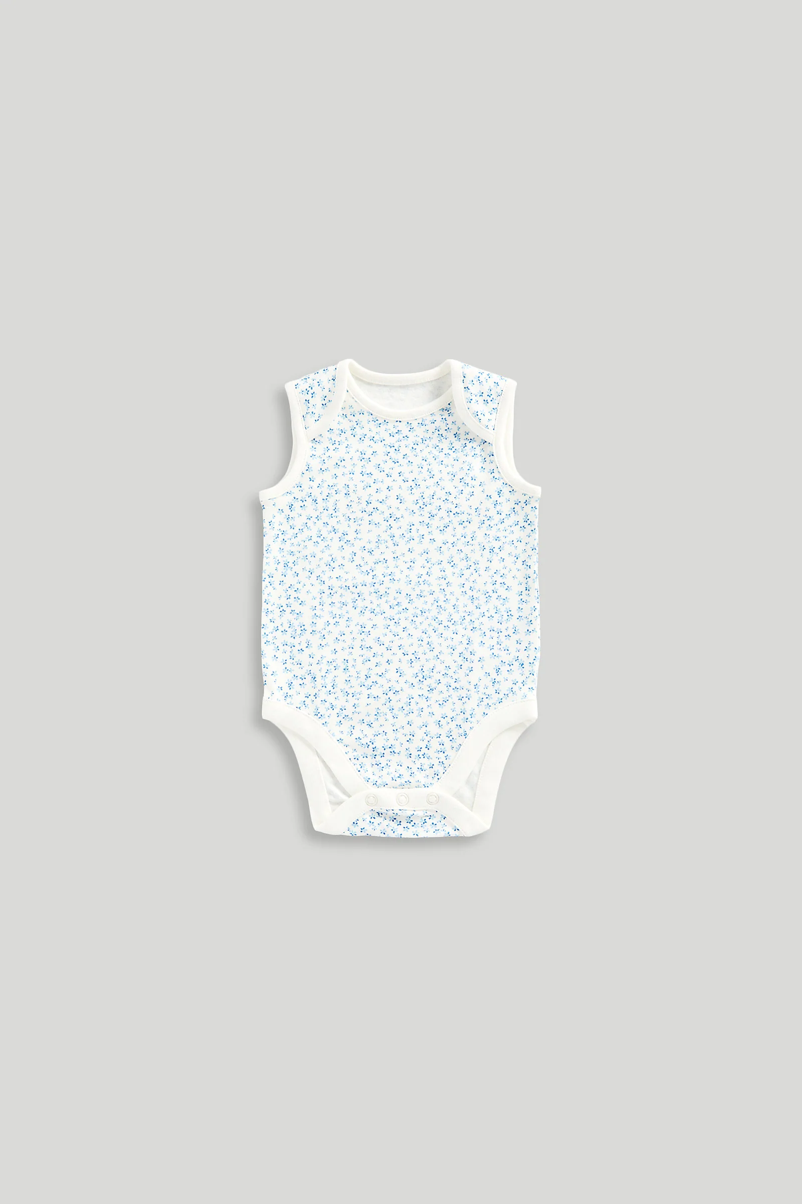 Ditsy Sleeveless Bodysuits - 5 Pack