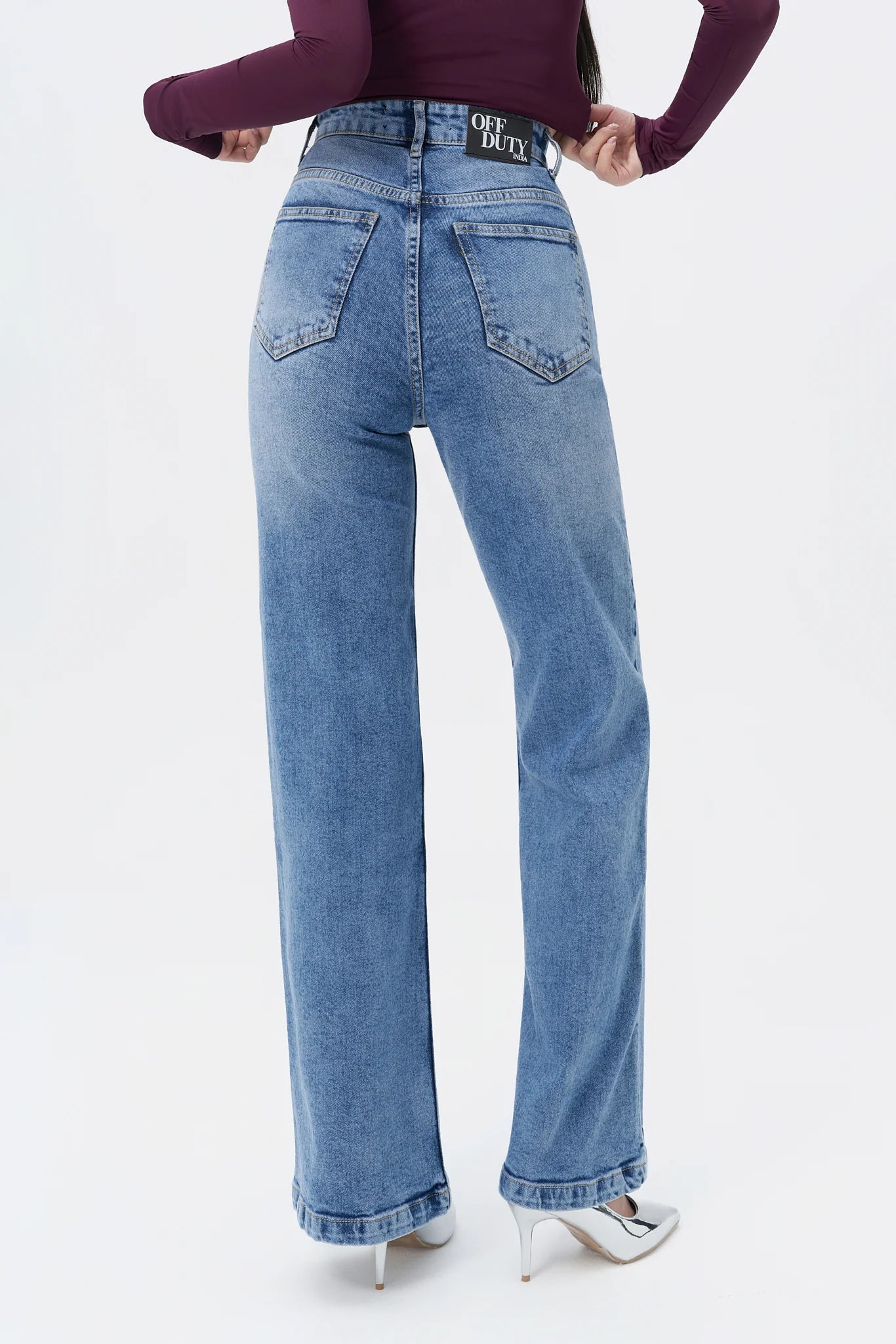 Classic Blue Wide Leg Jeans