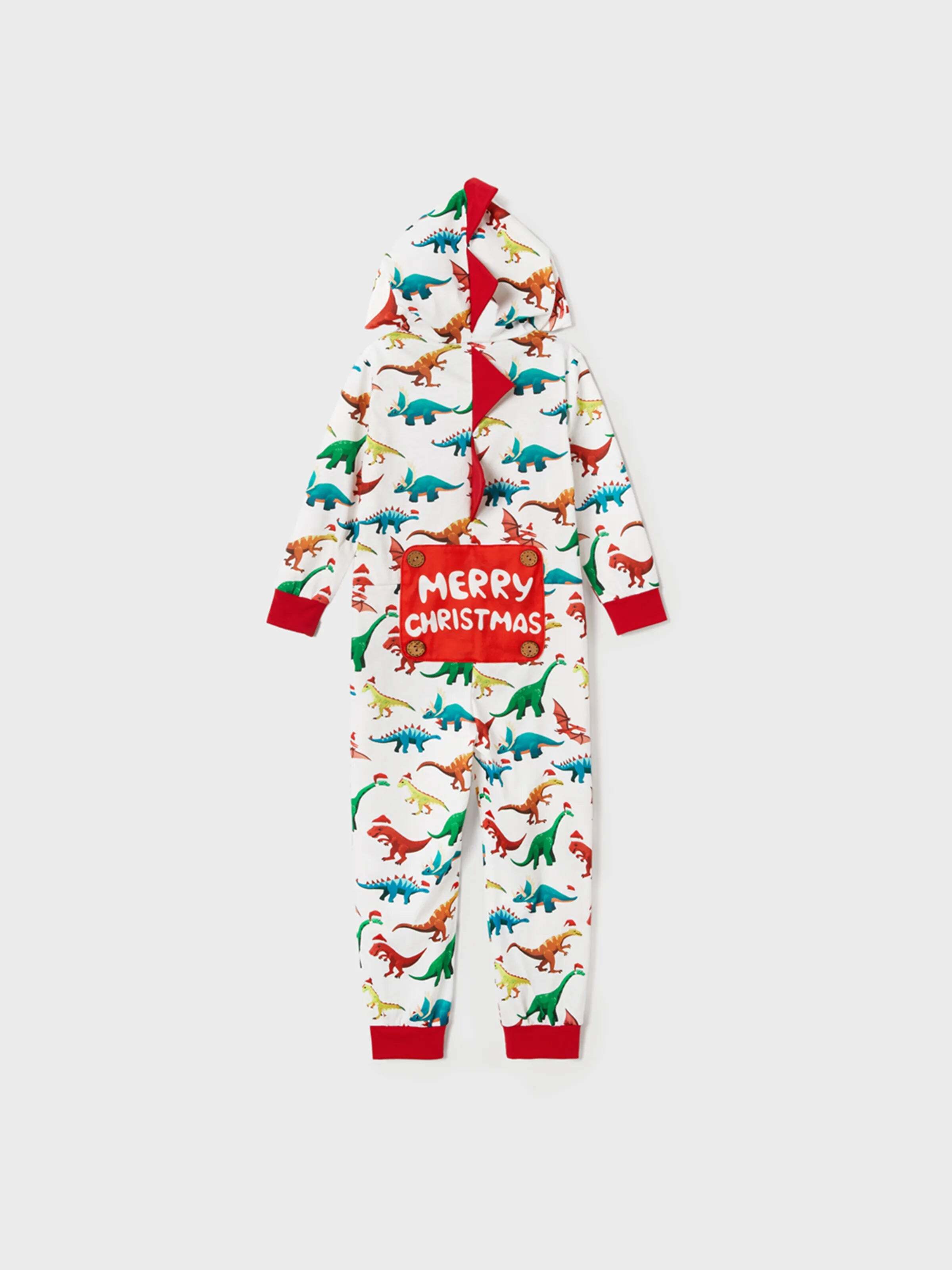 Christmas Family Matching Pajamas with 3D Design Onesie PJS with Christmas Socks Multi-color