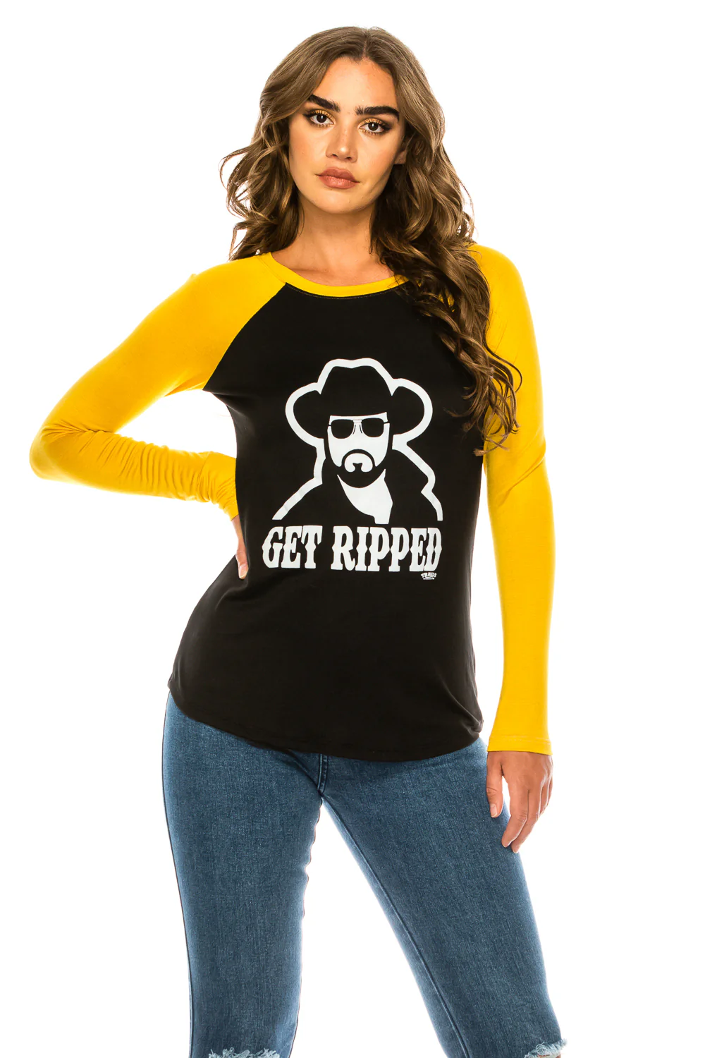 GET RIPPED LONG SLEEVE RAGLAN