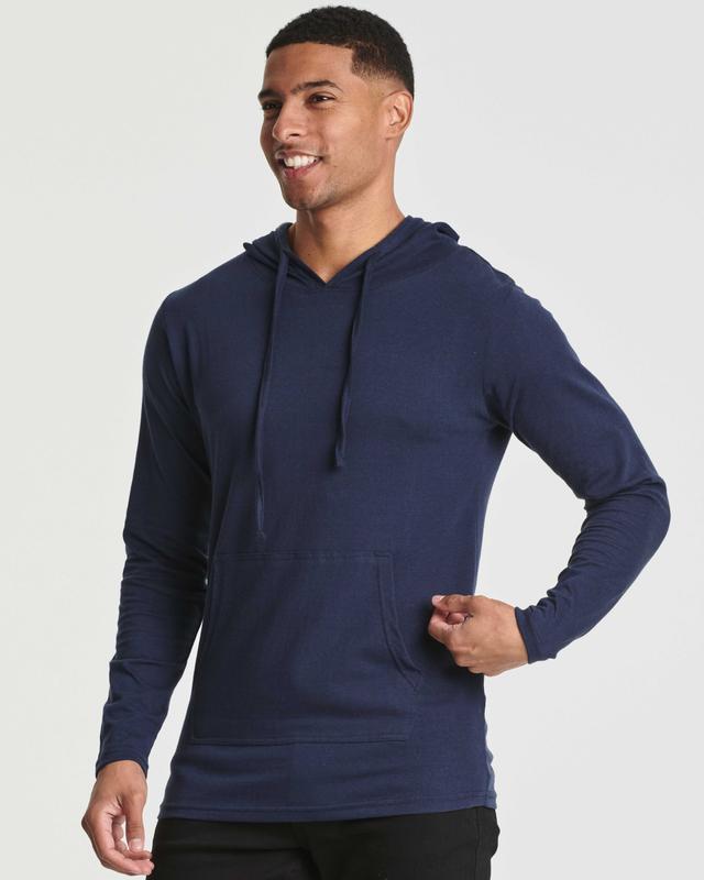 6 Pack: Men's Cotton Lightweight Casual Pullover Drawstring Hoodie With Pocket (Available In Big & Tall)