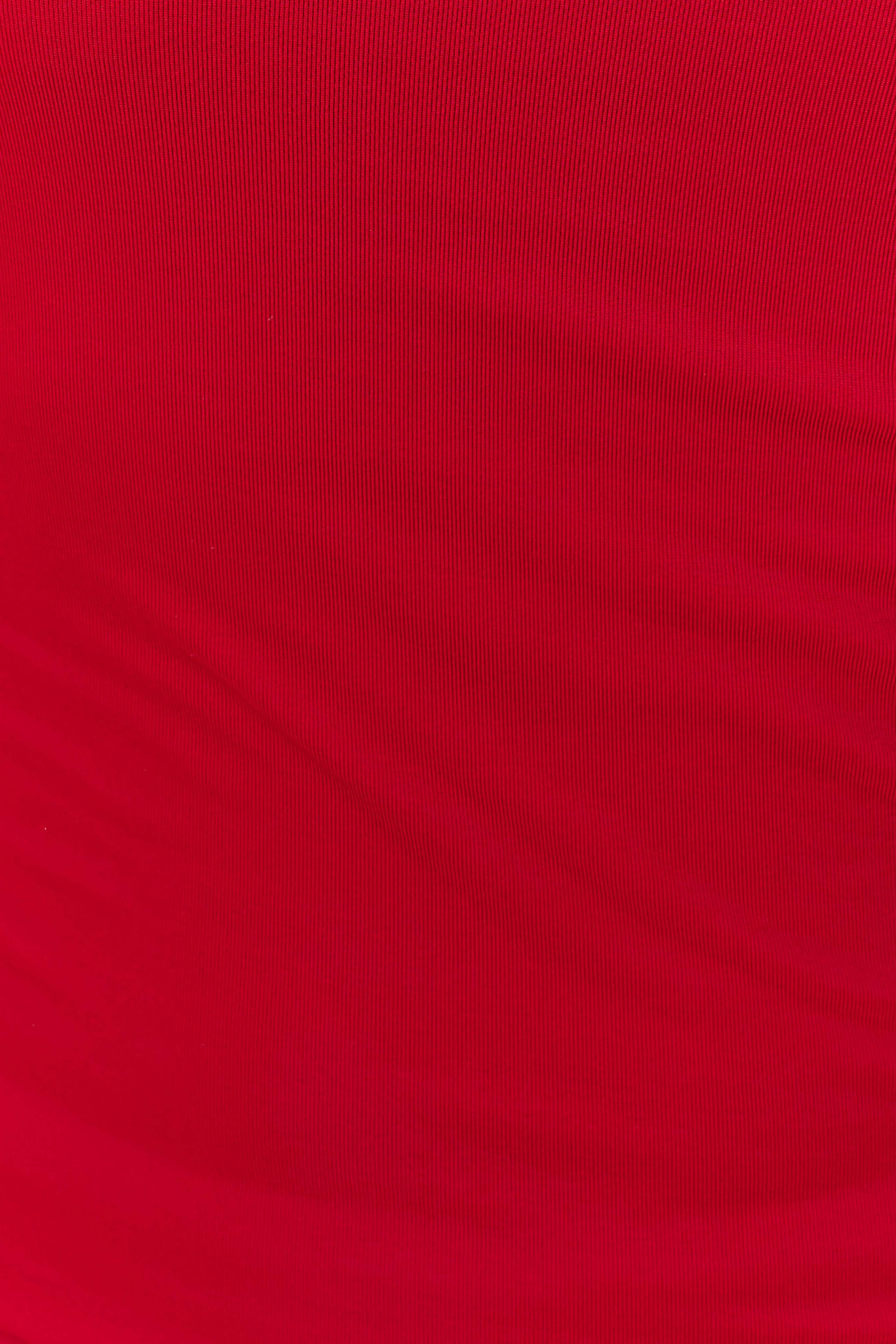 Red Slinky Halter Top