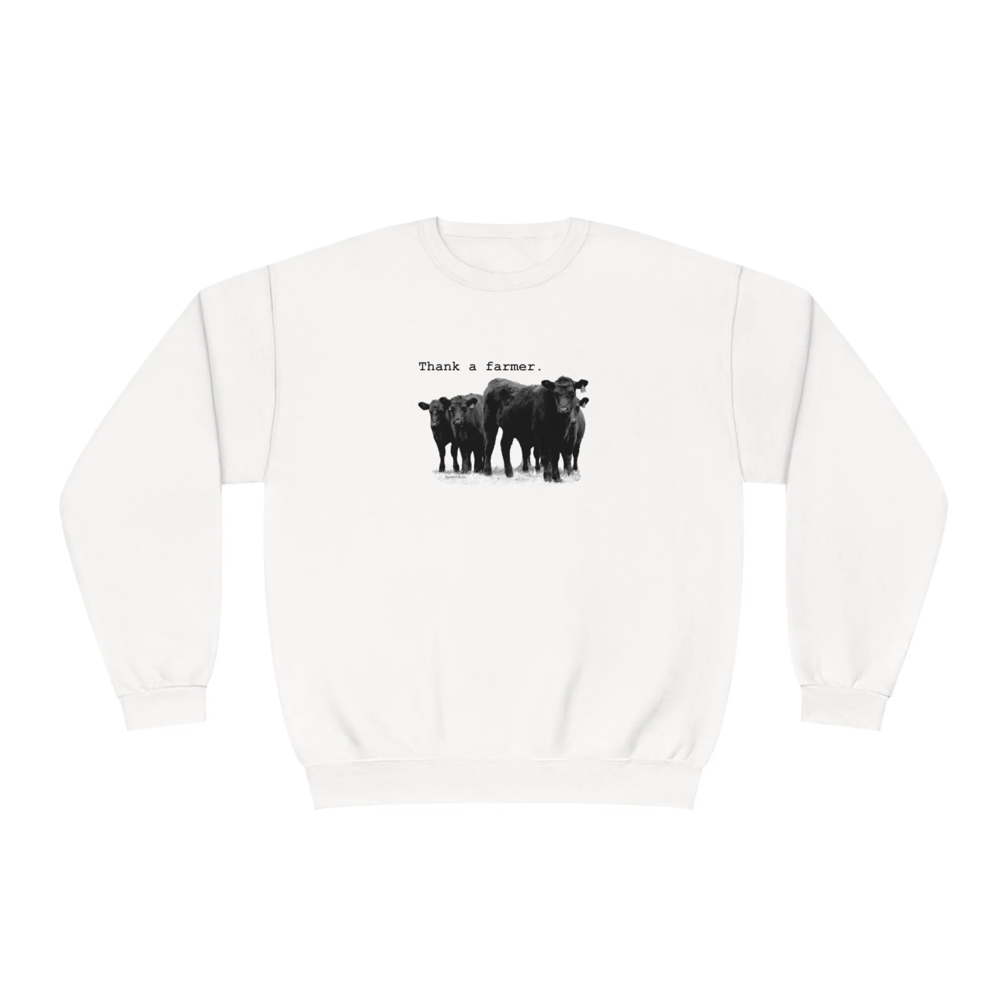 Thank a Farmer Cattle Unisex NuBlend? Crewneck Sweatshirt