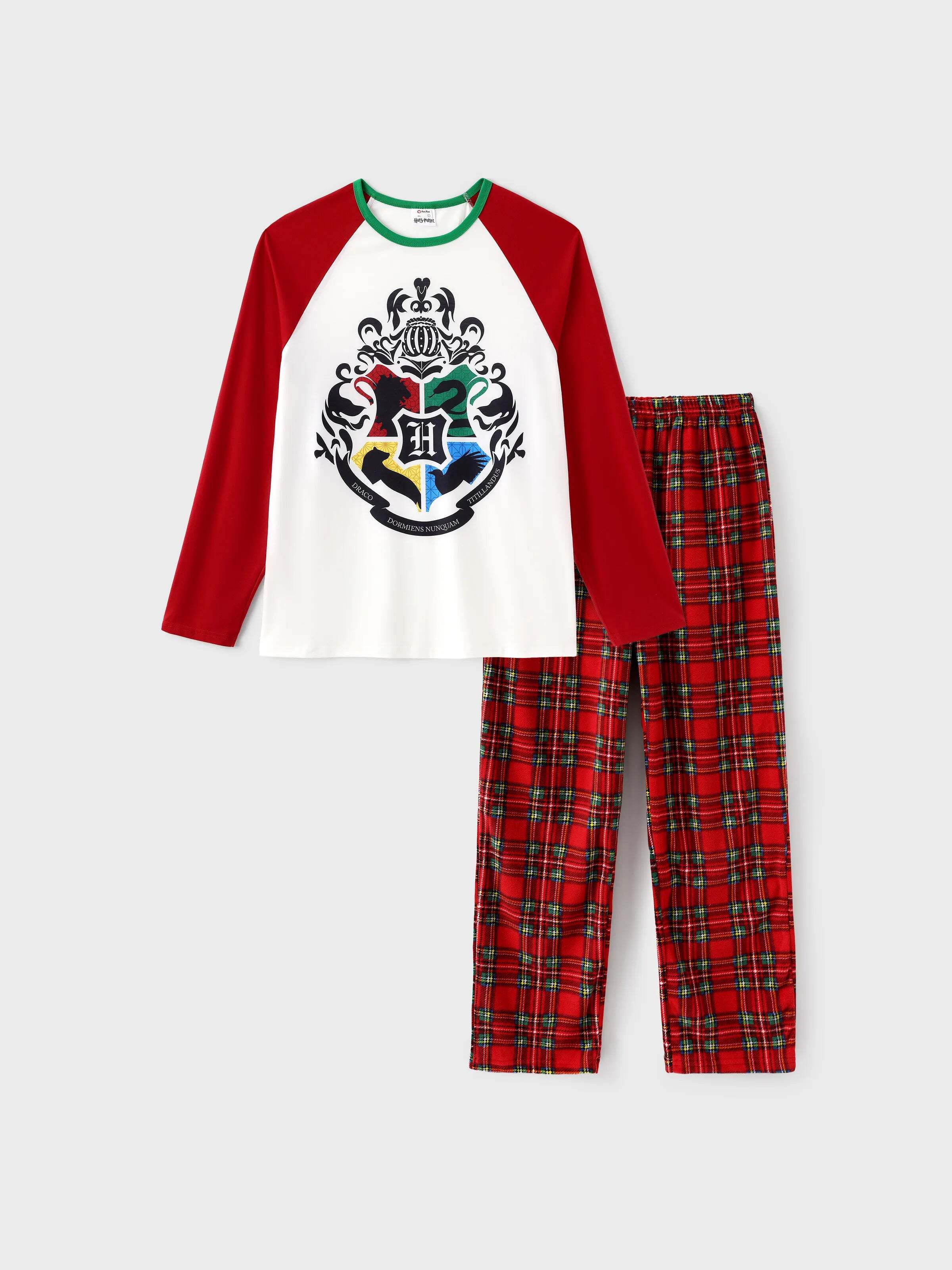 Christmas Family Matching Fleece Pajamas Set with Christmas Socks Red