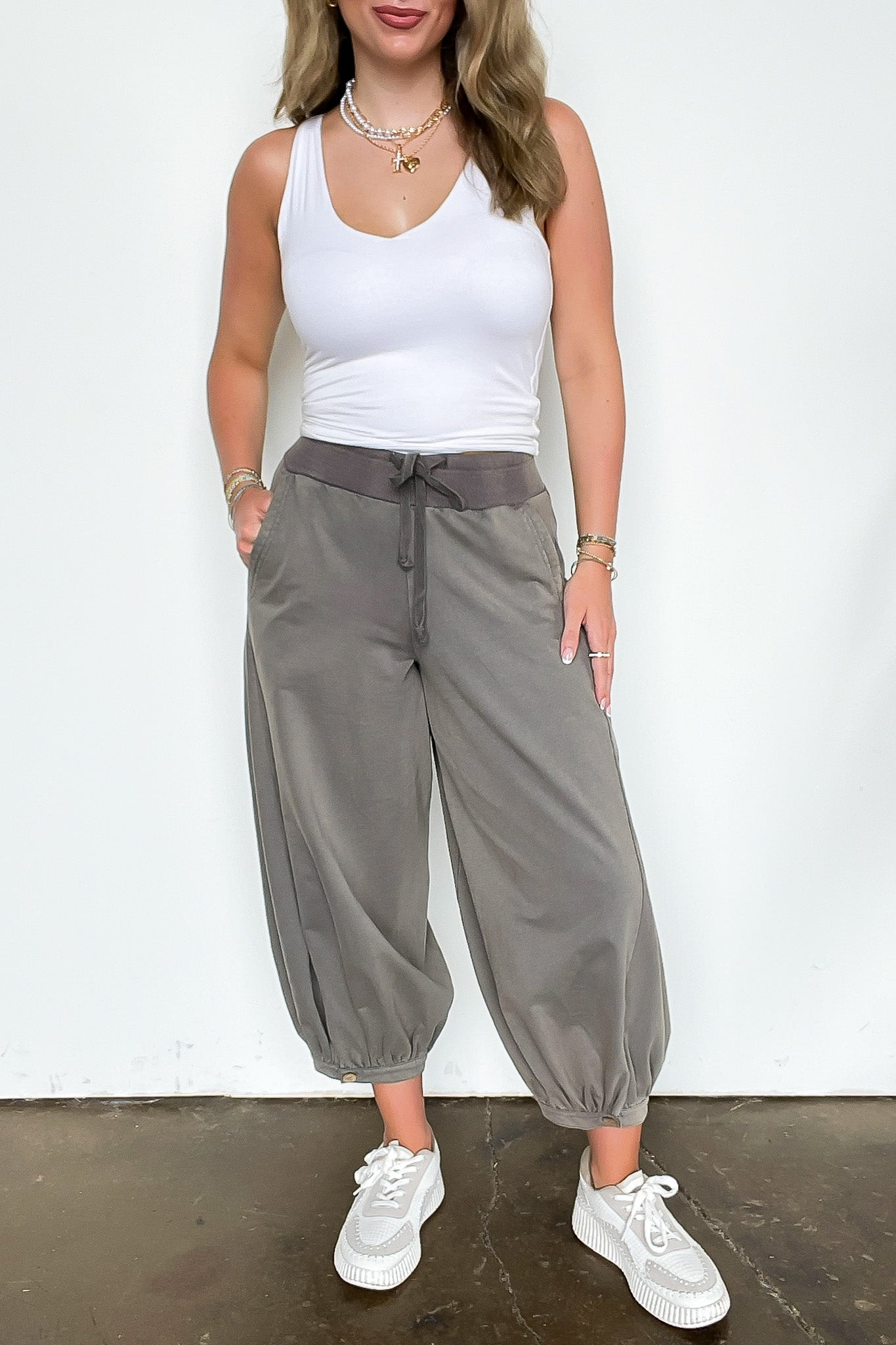 Acid Wash Bubble Pants