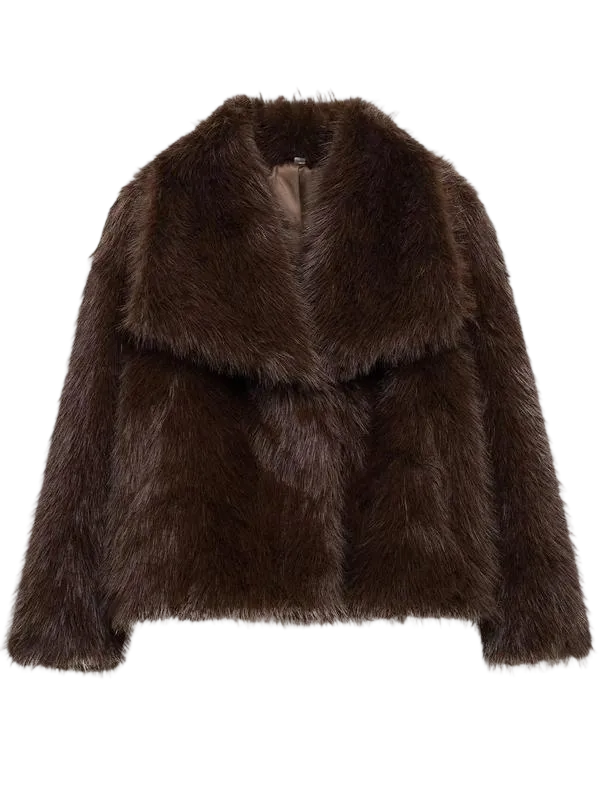 🔥🔥Last Day 95% OFF🎨 - 🐑Women's Faux Fur Collared Jacket