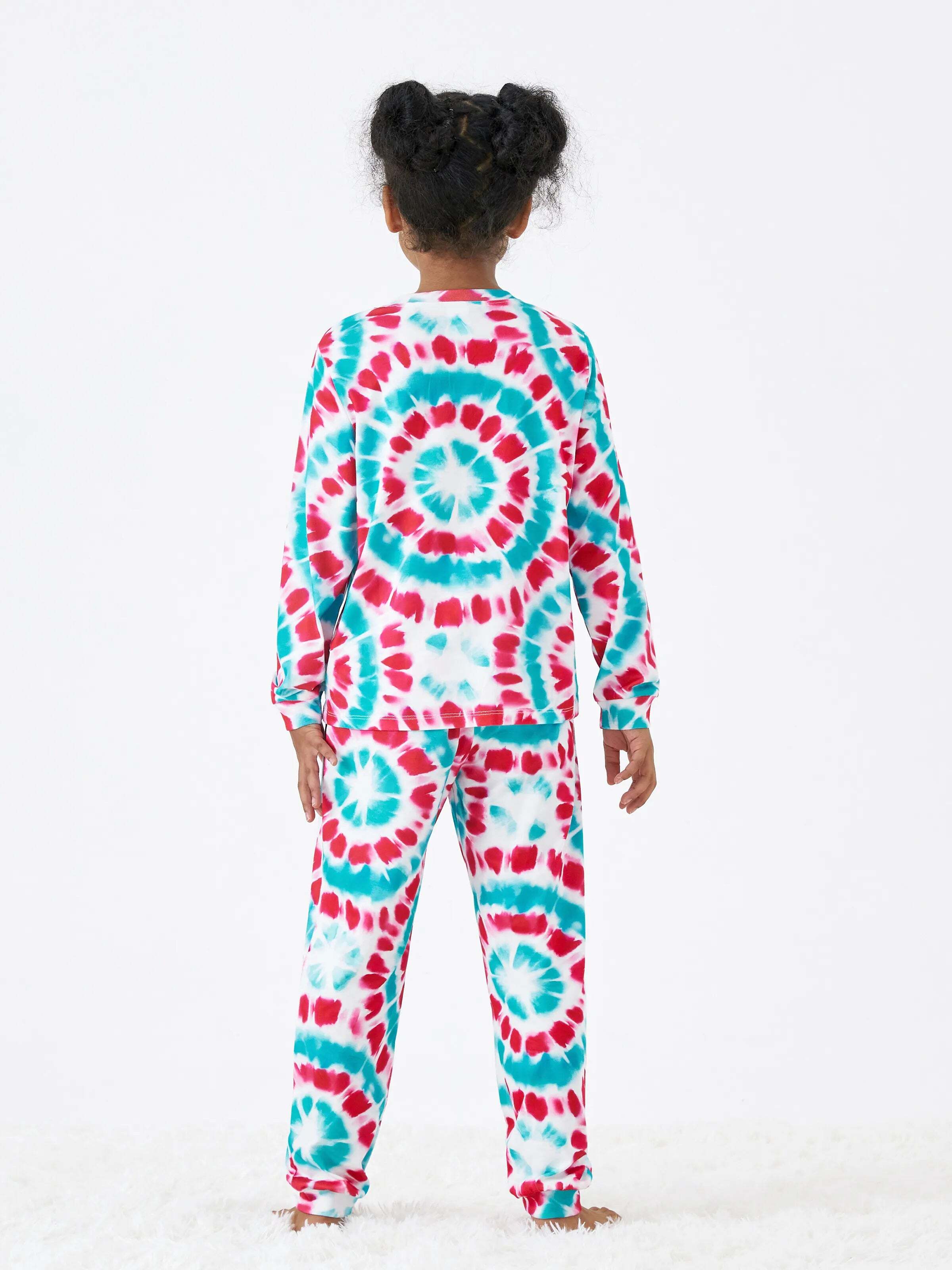 Christmas Snowman Print Family Matching Colorful Pajamas Sets with Christmas Socks Multi-color