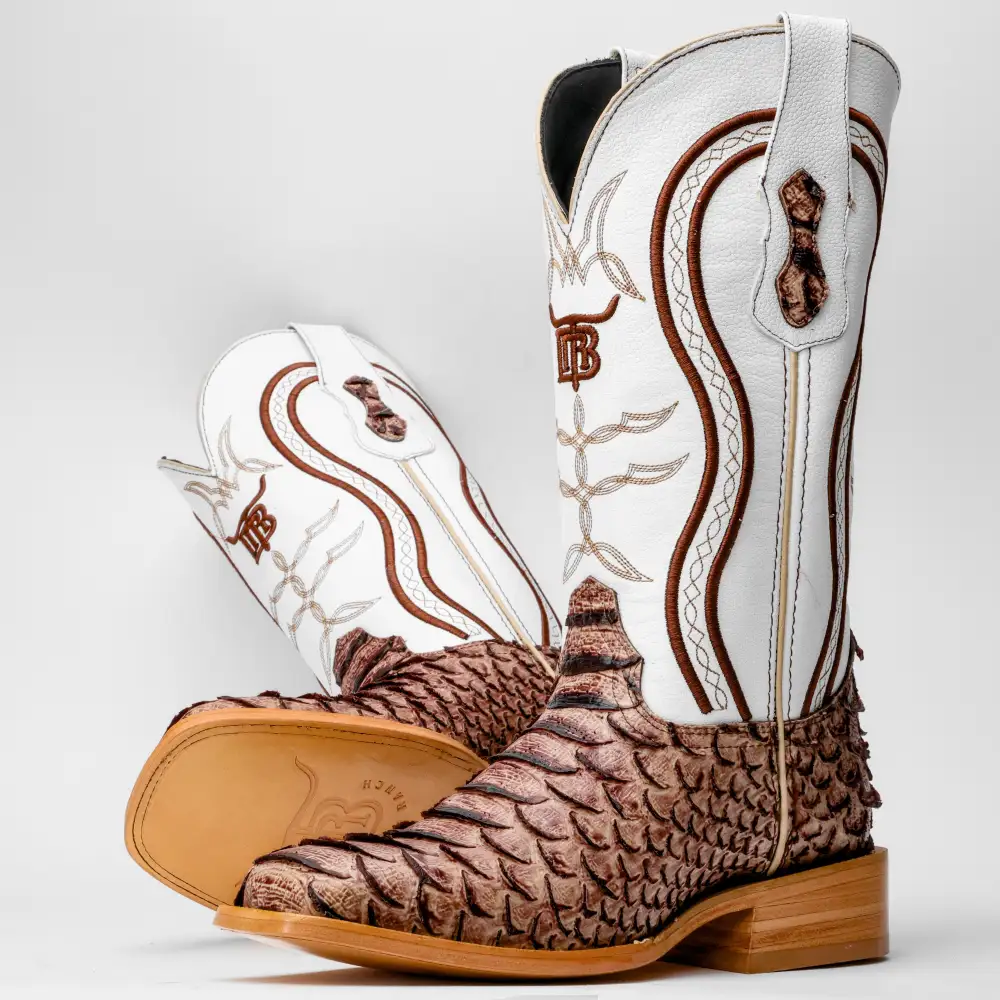 Orix Python Leather Boots - Square Toe