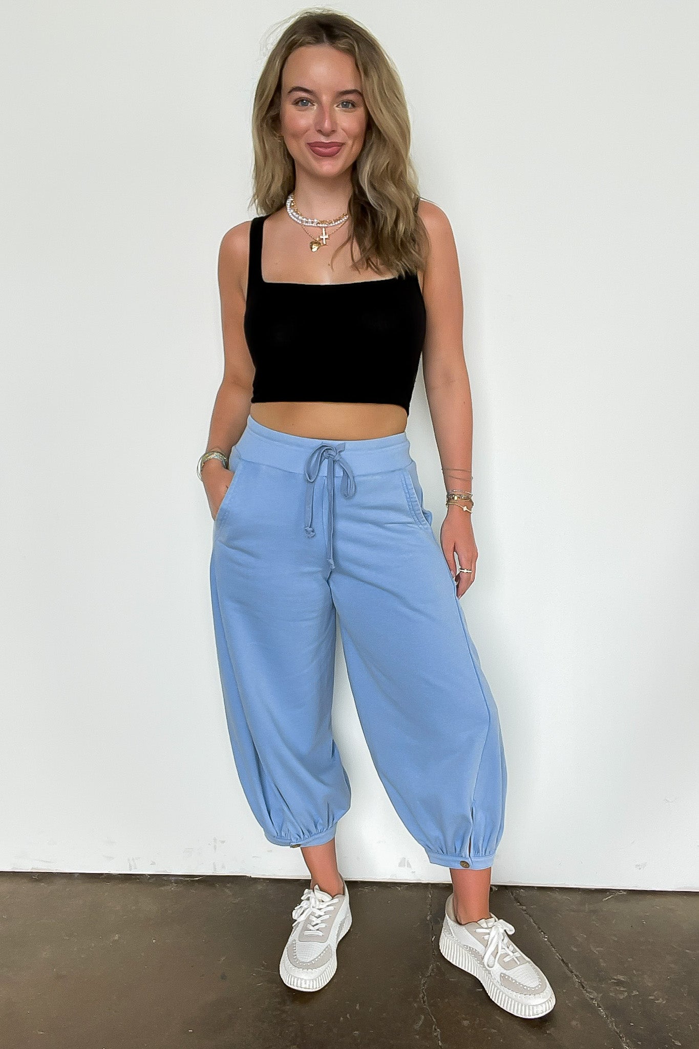 Acid Wash Bubble Pants