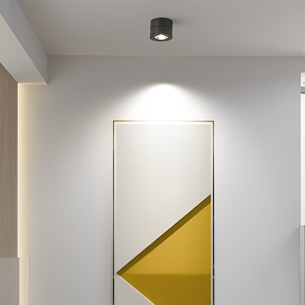 Round Foldable Adjustable LED Nordic Spotlight Flush Mount Ceiling Light