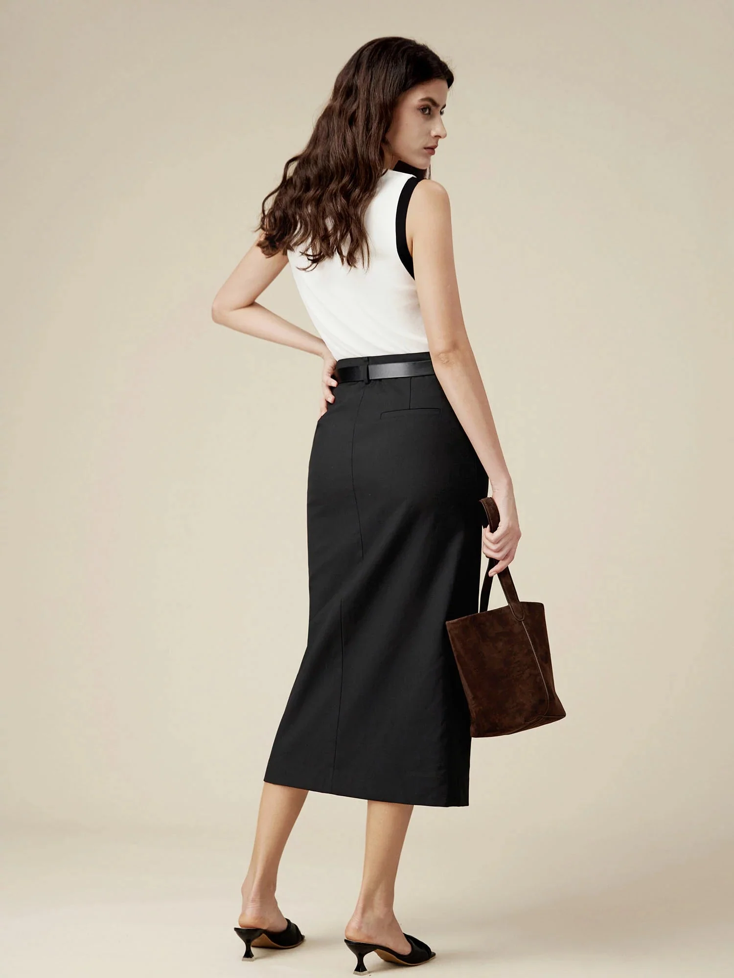 Contrast Sleeveless Vest Top