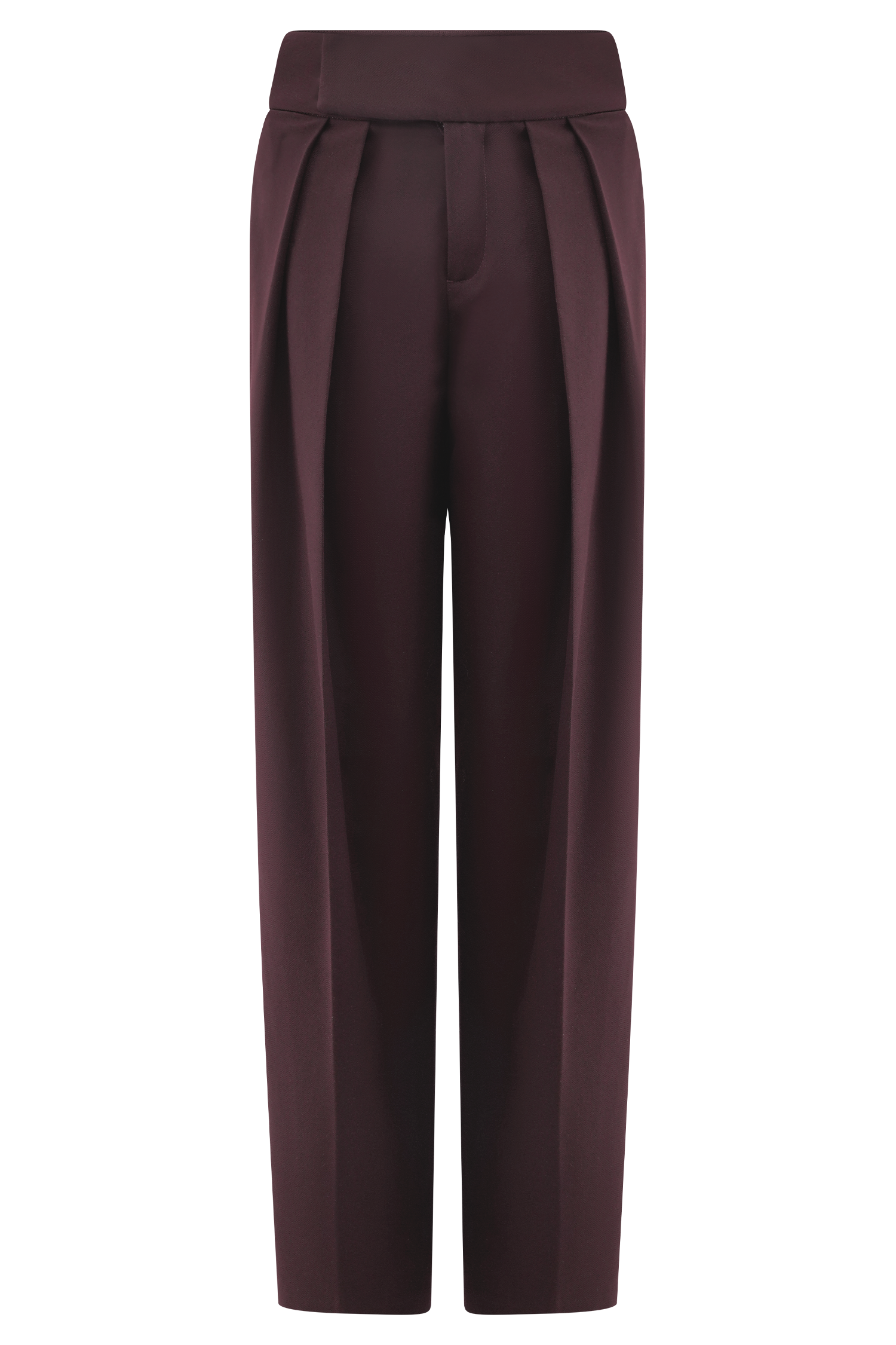 Chocolate Pleated High Waisted Pants