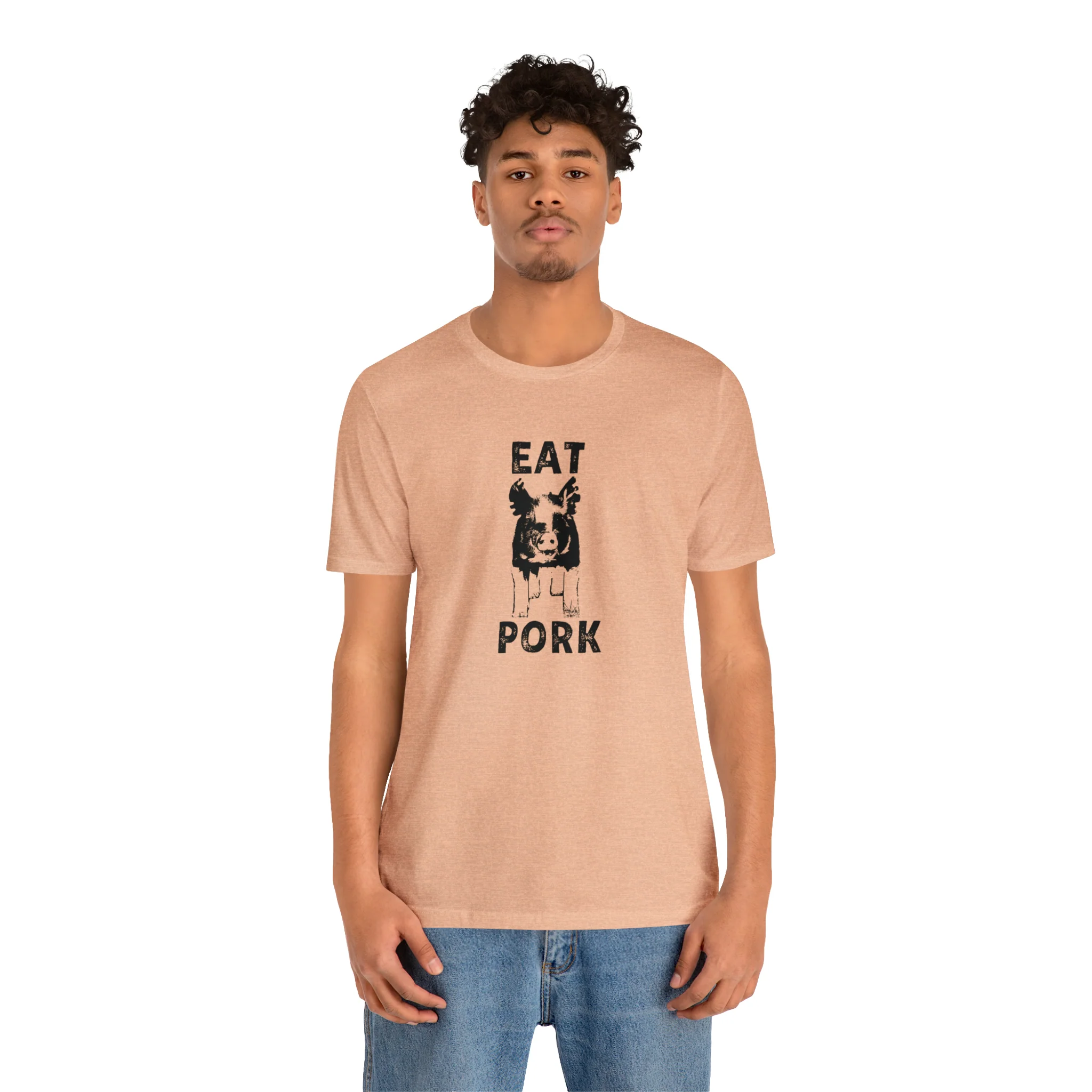 Eat Pork Unisex Jersey Short Sleeve Tee