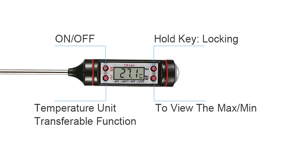 Digital Cooking Probe Thermometer