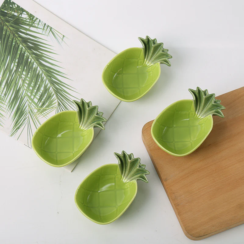 4PC Fruits Flowers Critters Seasoning Dishes