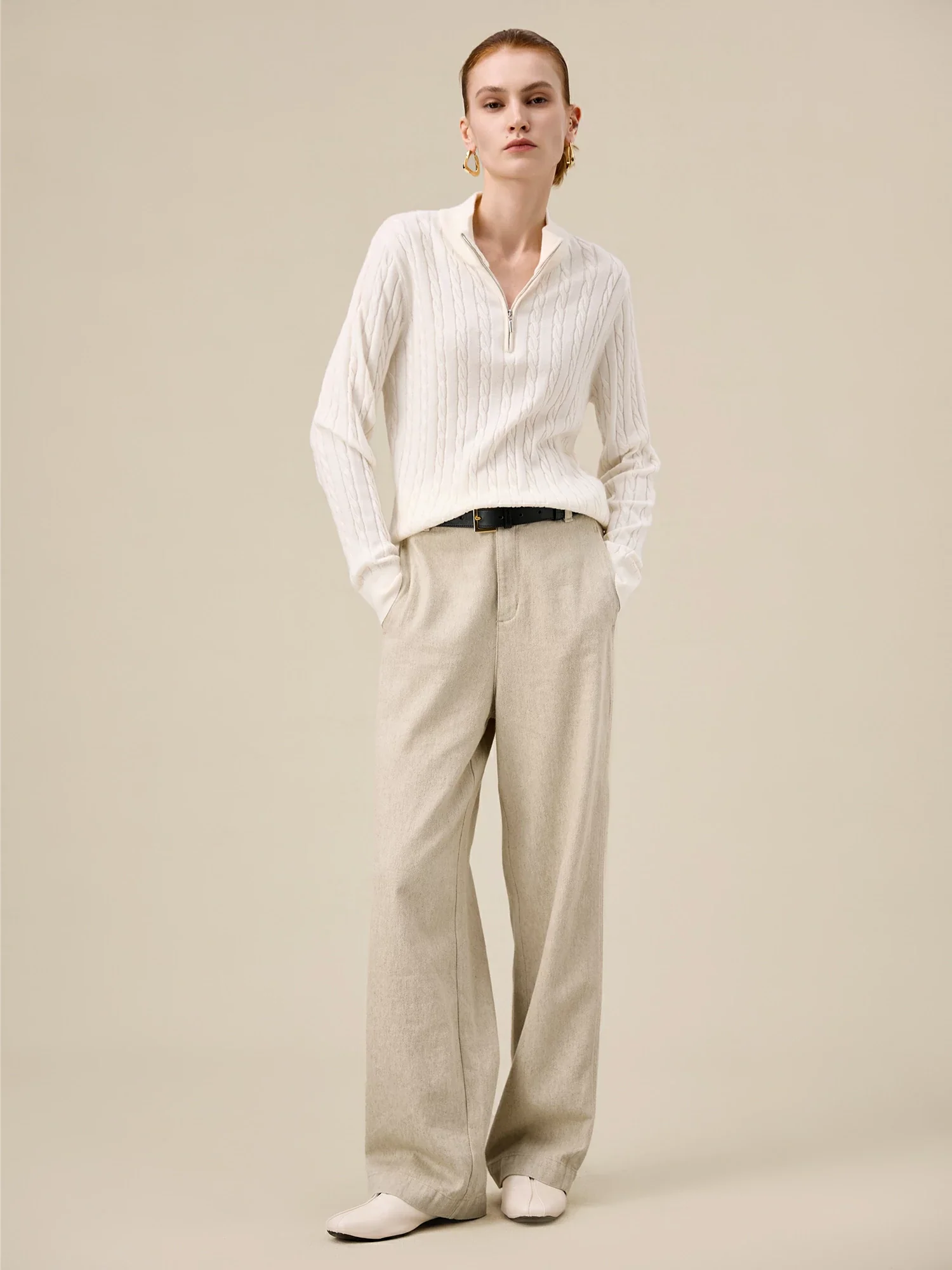 Women's Cotton & Linen Straight Pants