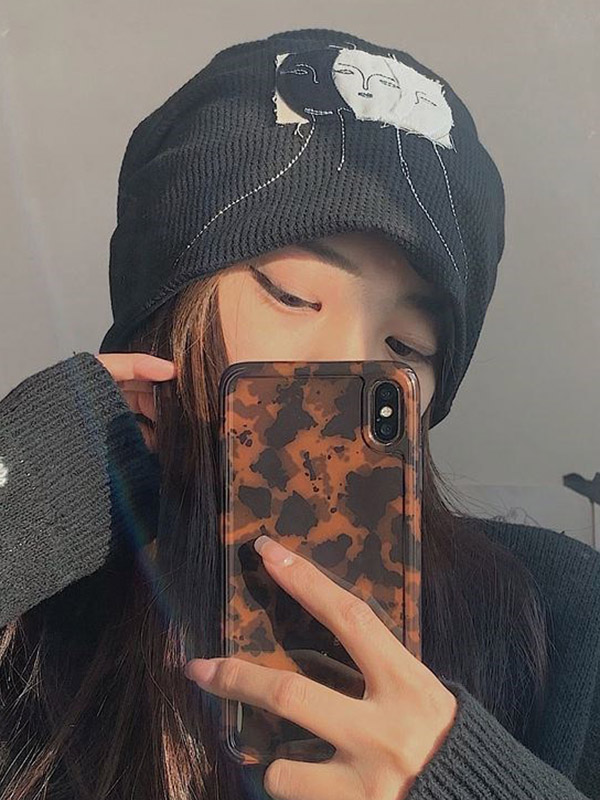 Original Casual Cool Applique Knitting Hat