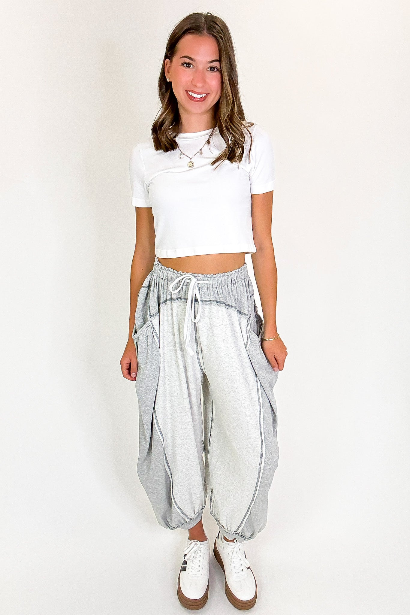Contrast Ease Flowy Lounge Pants