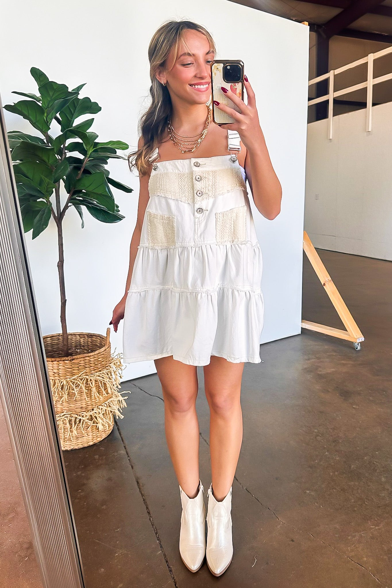 Denim Overall Dress