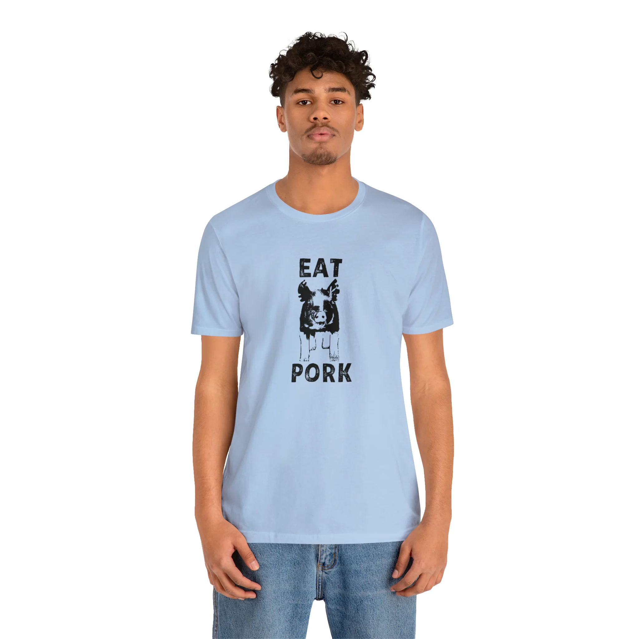 Eat Pork Unisex Jersey Short Sleeve Tee