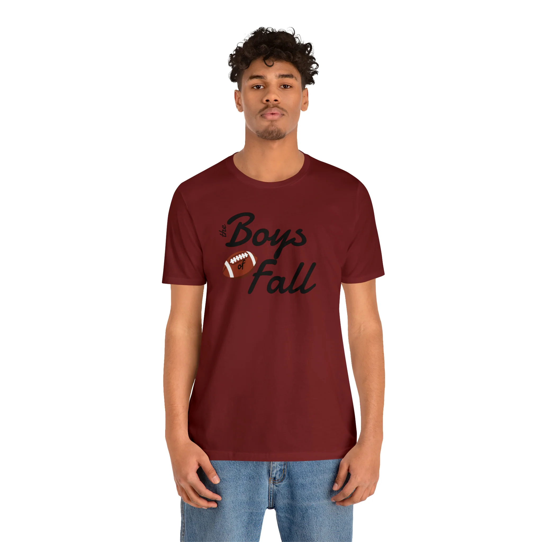 Boys of Fall Football Patch Unisex Softstyle T-Shirt