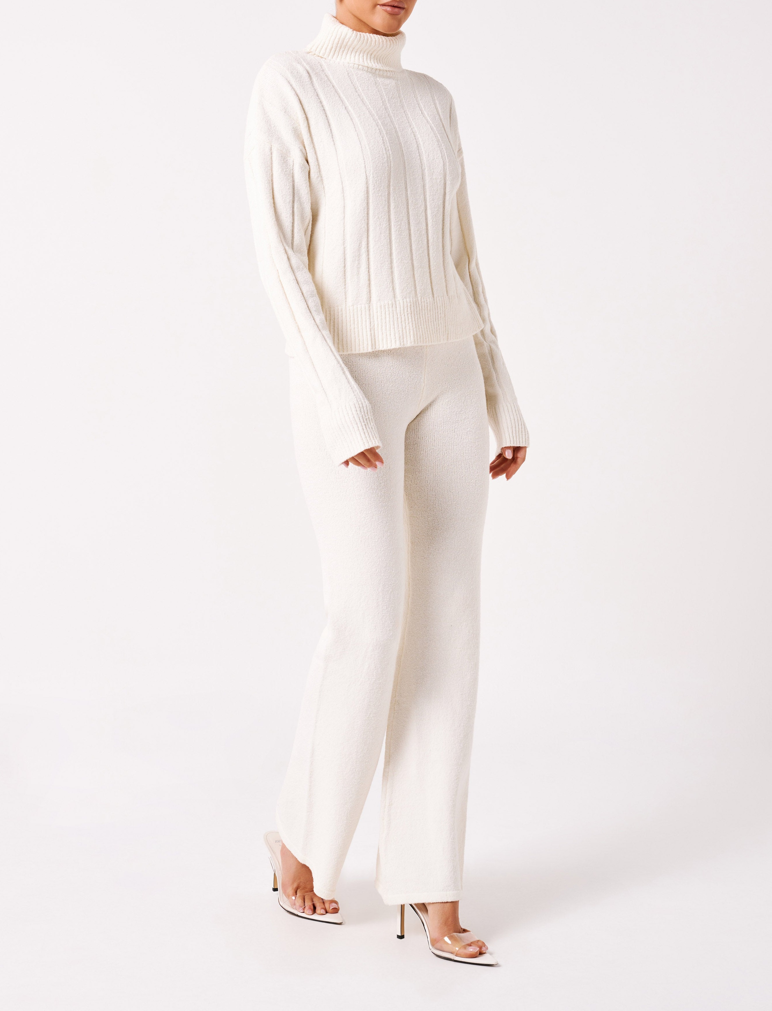 Ivory Knit Pants