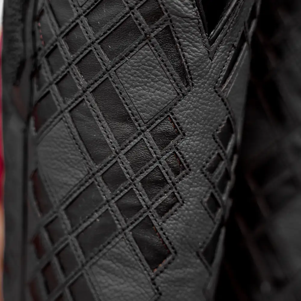 Black Stingray Leather Boots - Square Toe