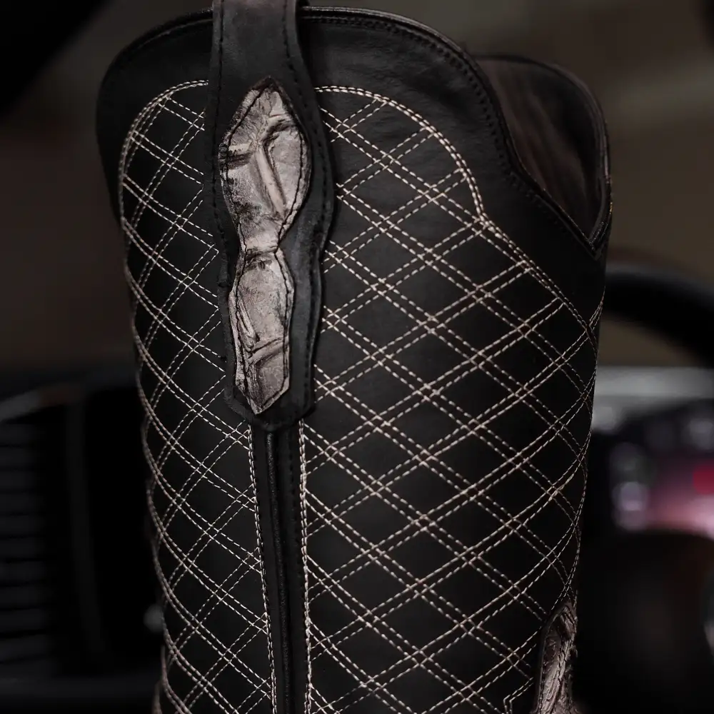 Eclipse Pirarucu Leather Boots - Square Toe