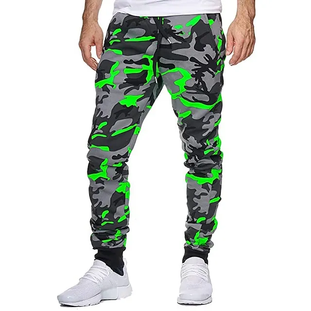 Men's Cotton Micro-Elastic Camouflage Sweatpants