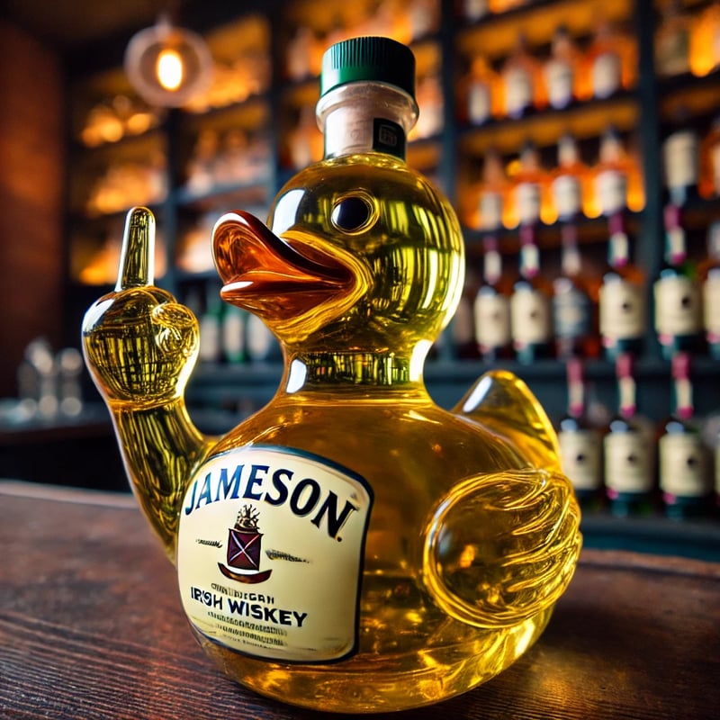 12oz Middle Finger Duck Bottle