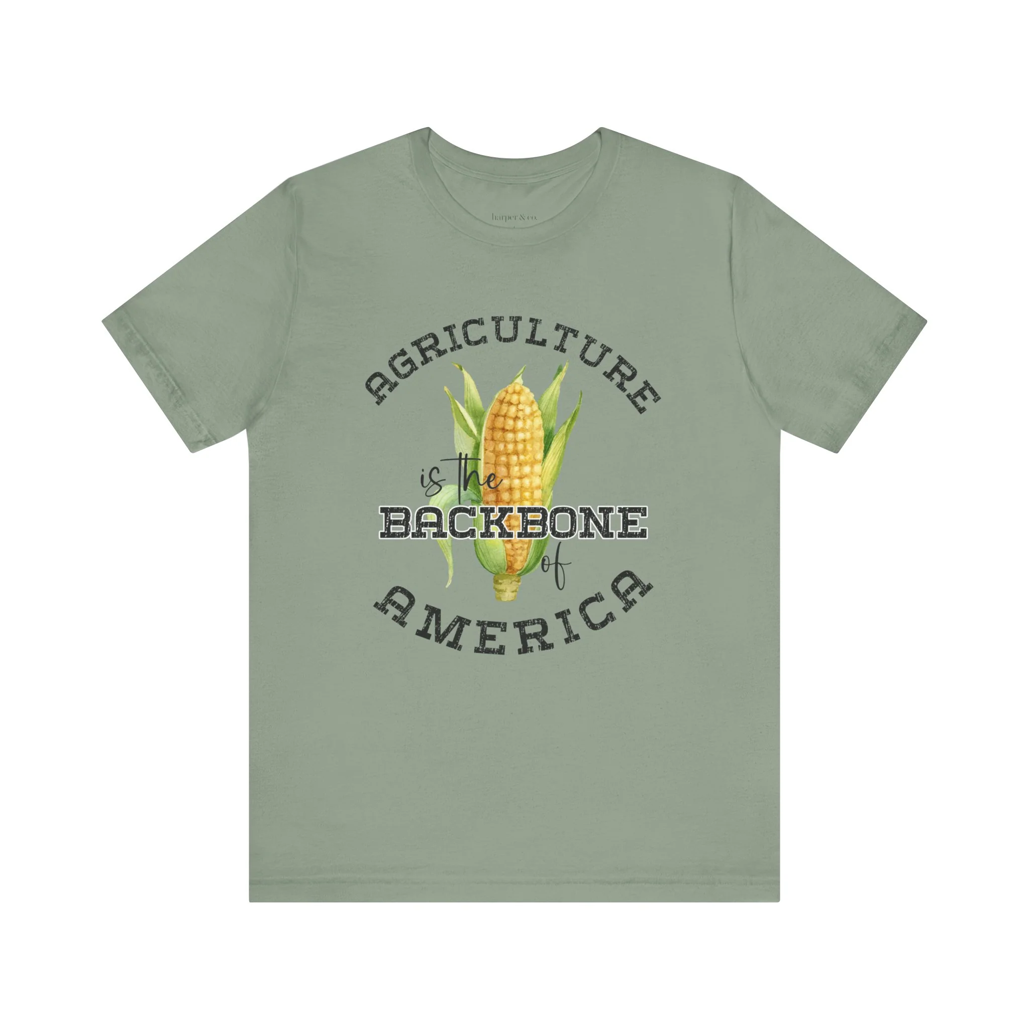 Agriculture is the Backbone Bella Canvas Jersey Short Sleeve Tee - Multiple Colors