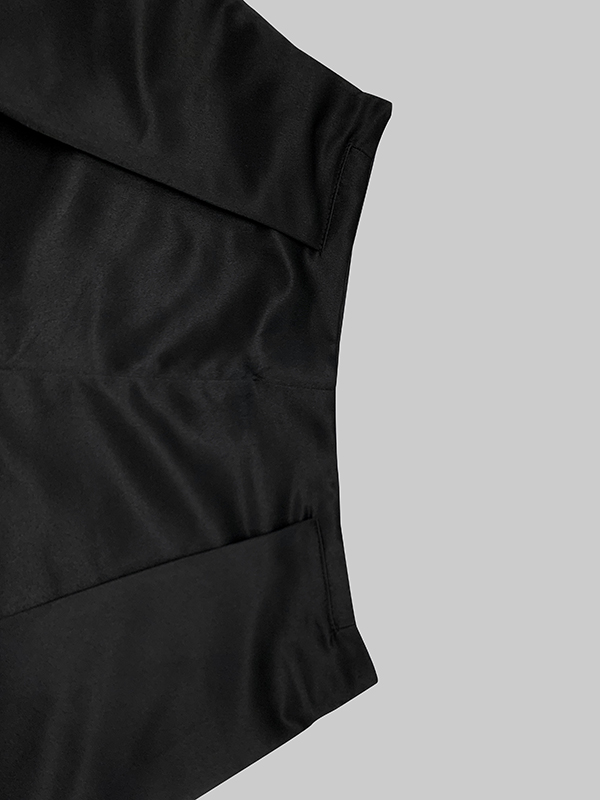 Loose Sleeveless Solid Color Off-The-Shoulder Two Pieces Set