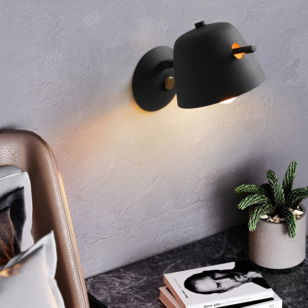 Unique Matte Metal Nordic Plug in Wall Sconce Lighting Wall Light Fixture