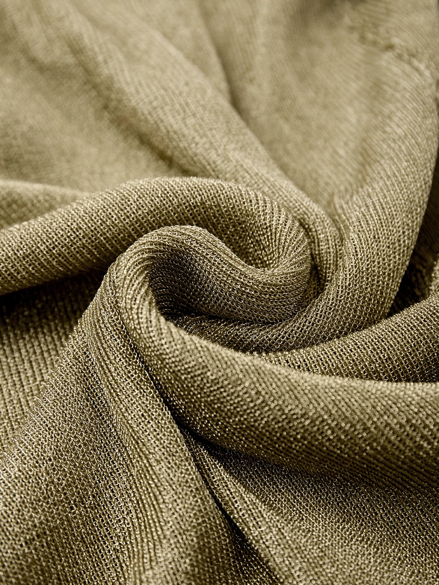 Round Neck Short Sleeve Drawstring Glitter Top