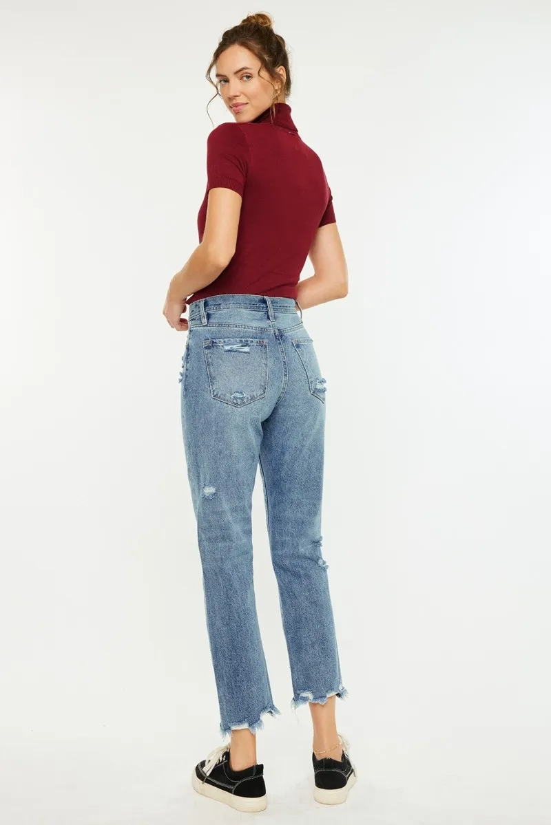 High Rise Classic Slim Straight Jeans