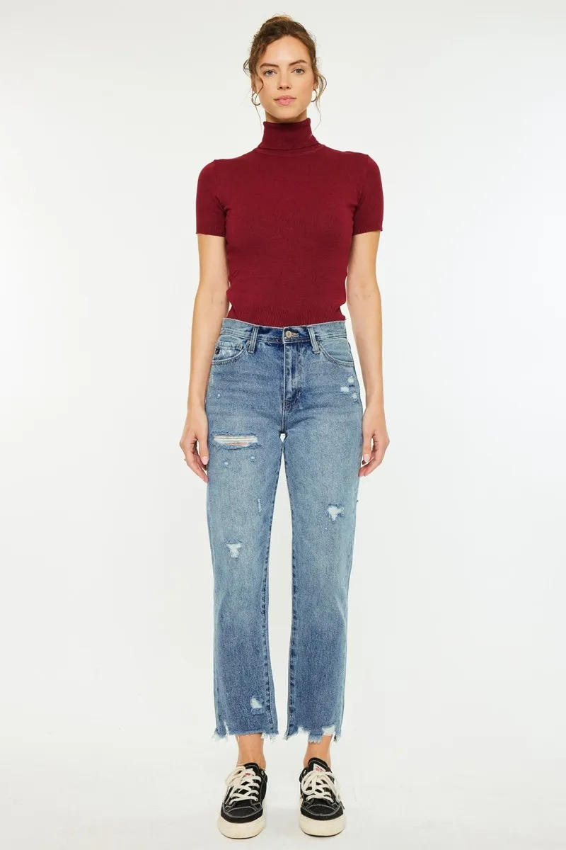 High Rise Classic Slim Straight Jeans