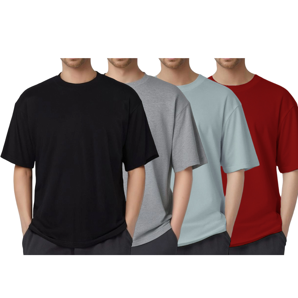 No Sagging! Heavyweight Oversized TShirts - Shape-Retaining, Thick Cotton, Strong Neckline & Premium Look Mens Tshirts Crewneck Tees for Summer & Spring