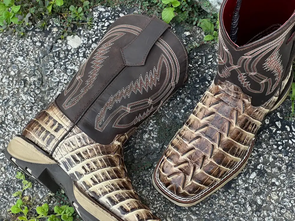 Men’s Orix Caimán Tail Leather Work Boots -  Composite Toe