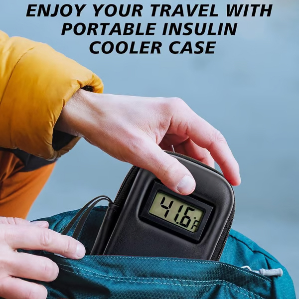Insulin Cooler Travel Case with Temperature Display