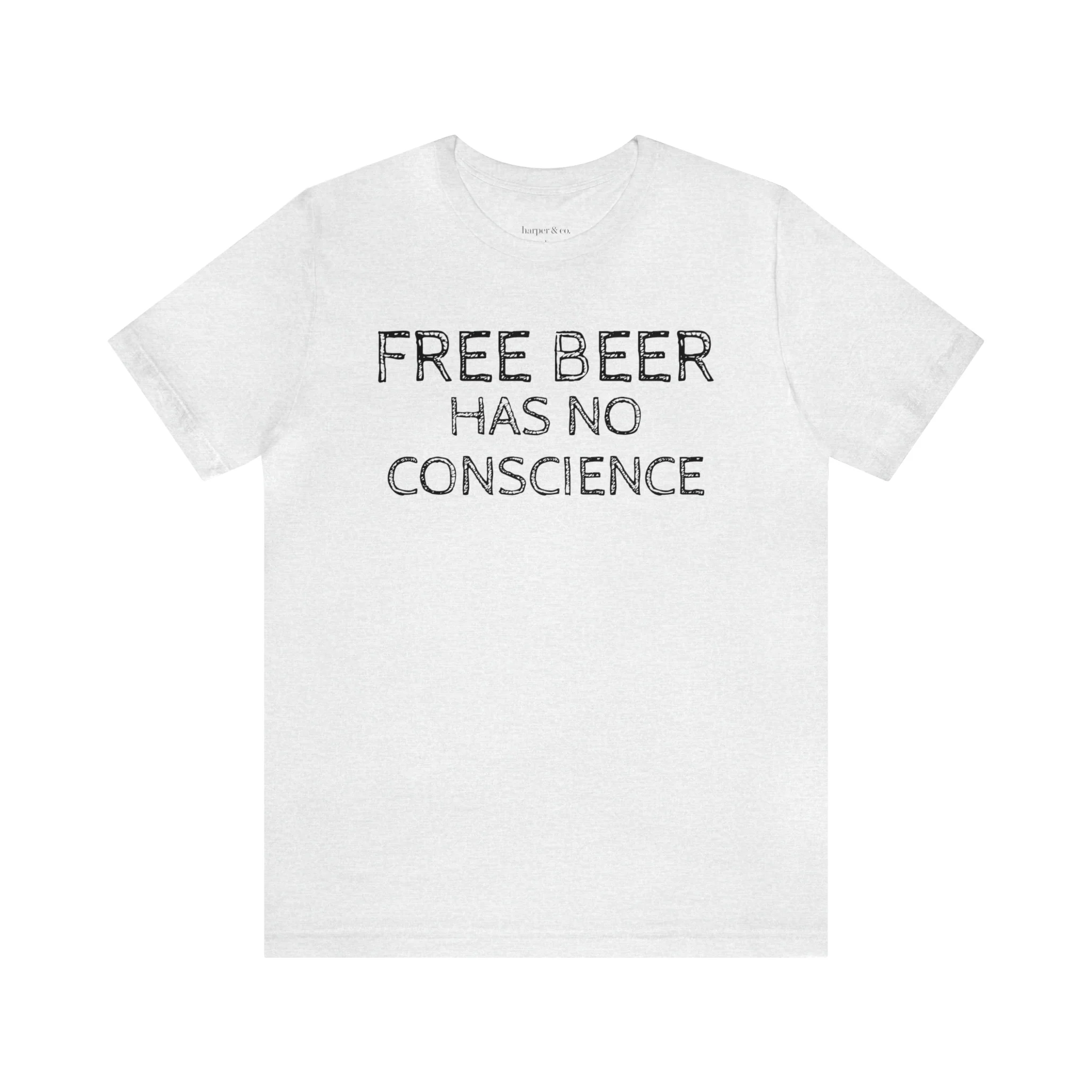 Free Beer Unisex Jersey Short Sleeve Tee